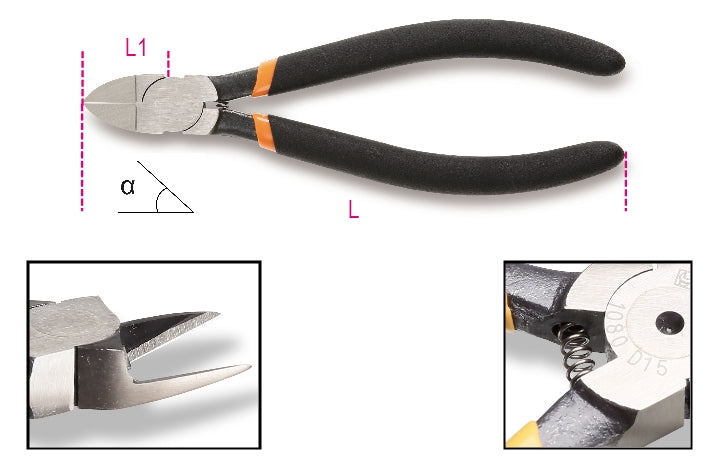 Tronchesi a taglienti diagonali rasi Beta 1080D
