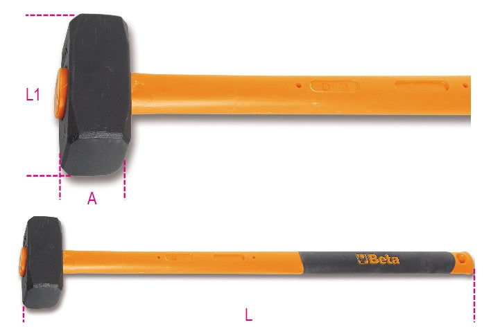 Mazze a coppia manico in fibra Beta 1381T