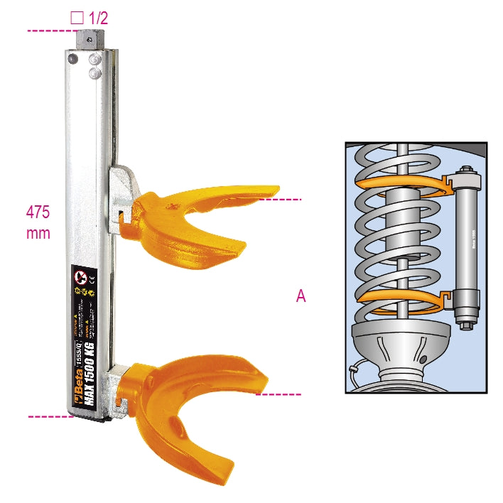 Pressore molle ammortizzatori MacPherson ed equivalenti Beta 1555/Q