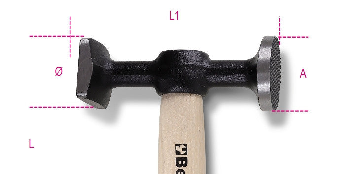 Martello testa piana tonda e testa piana quadra Beta 1357Z/45