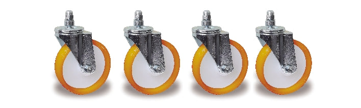 Set 4 ruote ricambio Cavalletto sostegno motore richiudibile Beta 3014SAR