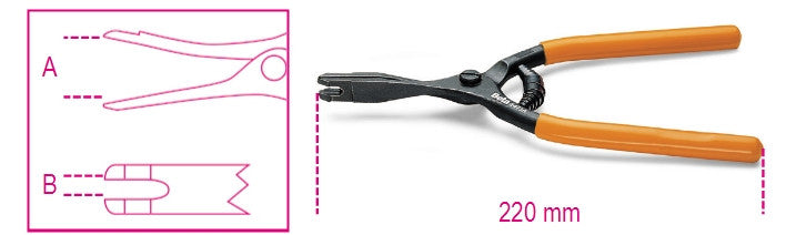 Pinza cavo freno a mano Beta 1471A