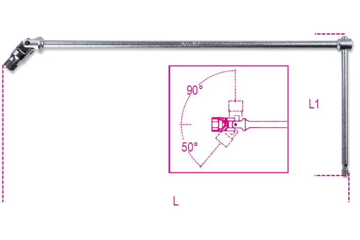 Portainserti a T snodato Beta 852 1/4