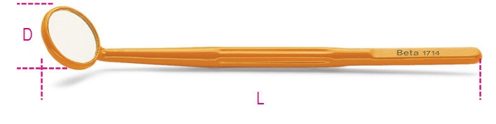 Specchietto rigido in materiale plastico Beta 1714