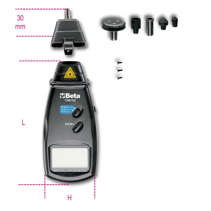 Tachimetro digitale a distanza e a contatto Beta 1760/TC2