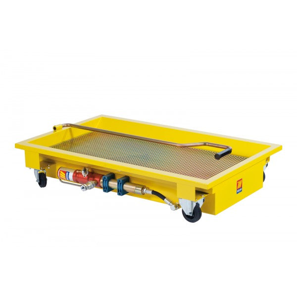 Recuperatore olio esausto carrellato 120l Meclube con pompa svuotamento