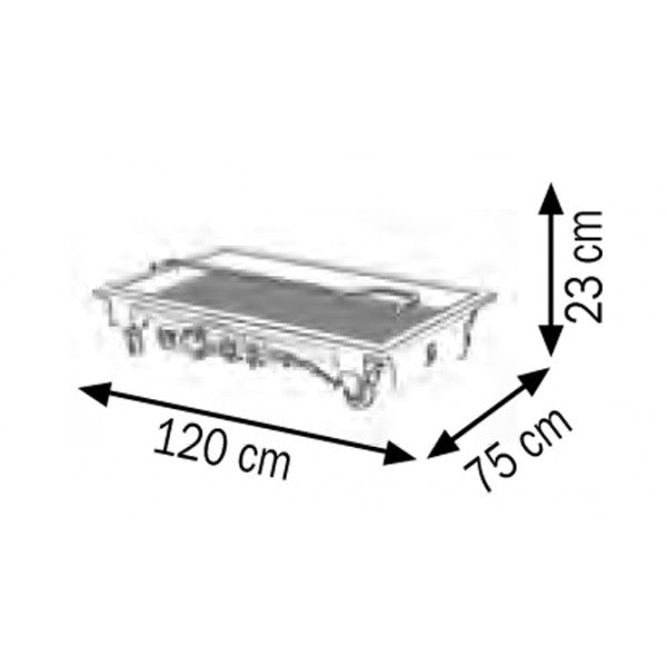 Recuperatore olio esausto carrellato 120l Meclube con pompa svuotamento