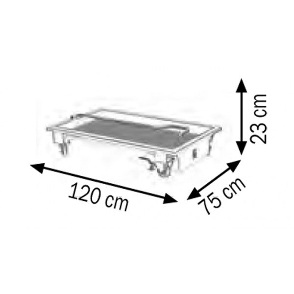 Recuperatore olio esausto carrellato 120 l Meclube