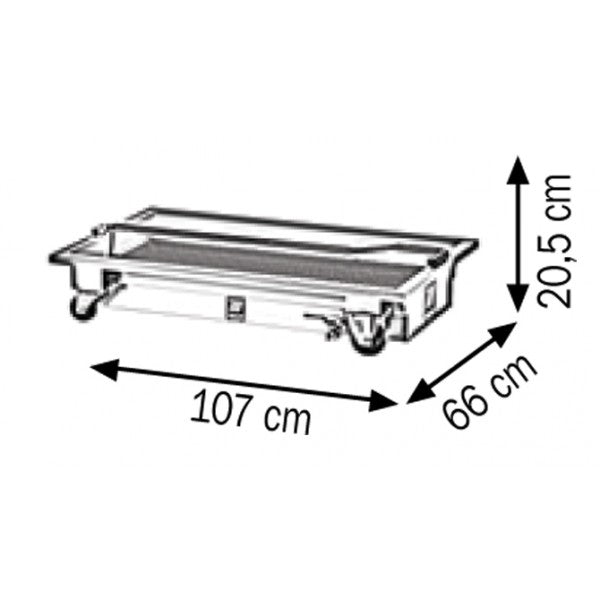 Recuperatore olio esausto carrellato 60 l Meclube
