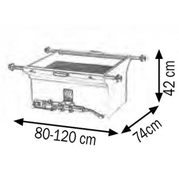 Recuperatore olio esausto da fossa 120 l Con pompa di svuotamento Meclube