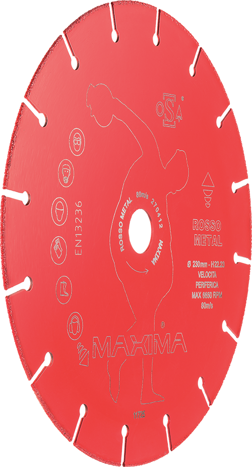 Disco diamantato per Ferro Rosso Metal Maxima