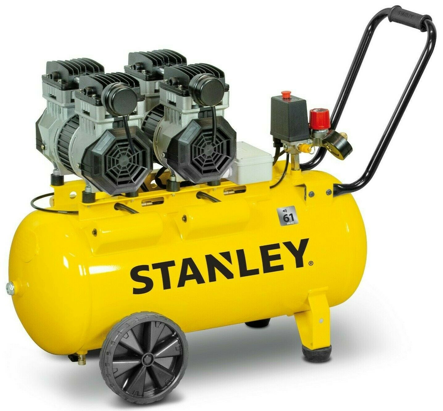 Compressore silenziato Stanley DST 300/8/50-2 50 lt. 2,6Hp