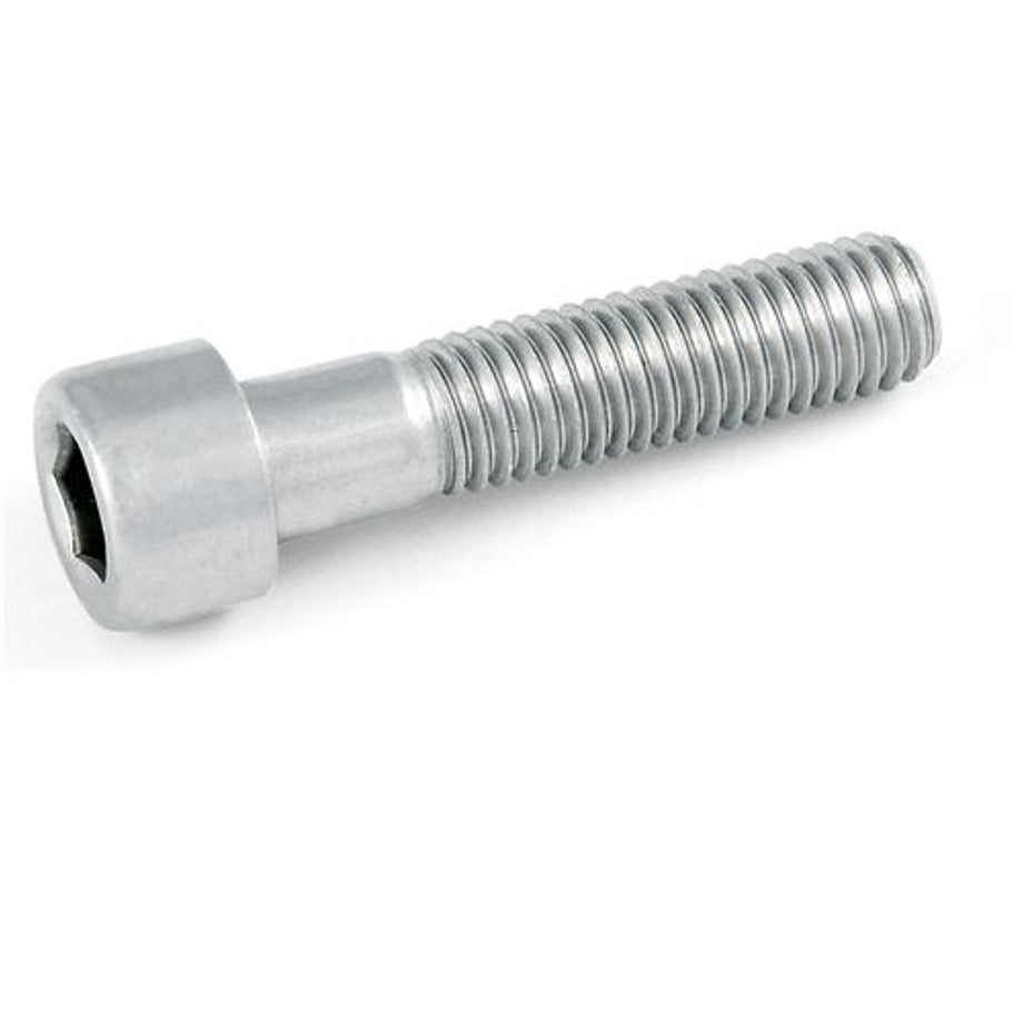 Viti brugola zincate bianche testa cilindrica parzialmente filettate