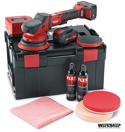 Lucidatrice rotorbitale batteria 18V FLEX XFE 15 150 18.0-EC/5.0 P-Set
