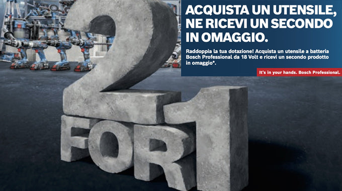 Promozione Bosch Professional 2 for 1