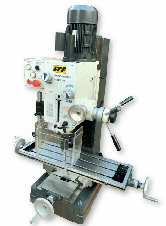 Trapano fresatrice LTF 1,1 kW 220V in ghisa a 6 velocità, foratura 32mm 230v