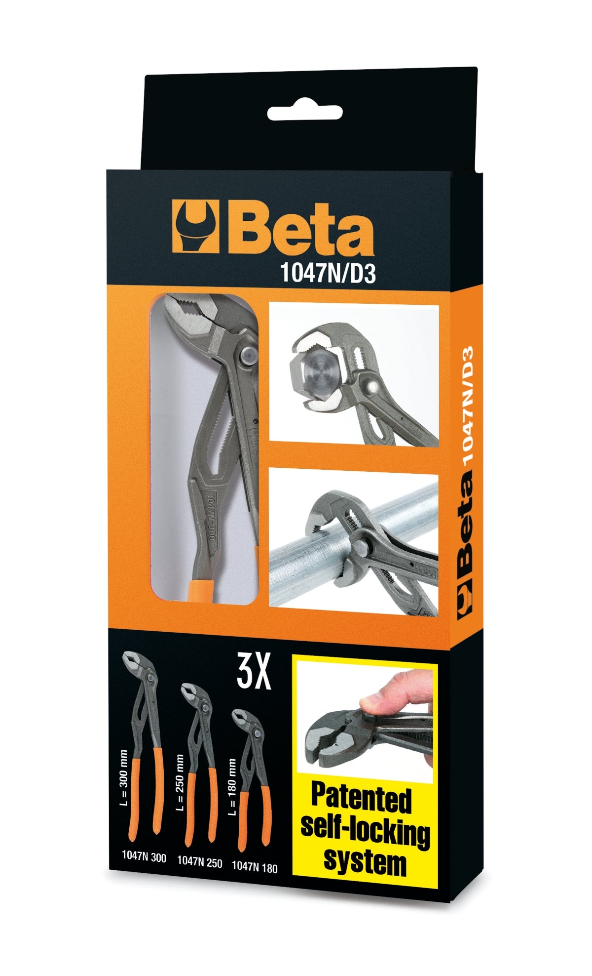 Serie di pinze regolabili a pulsante Beta 1047N/D3