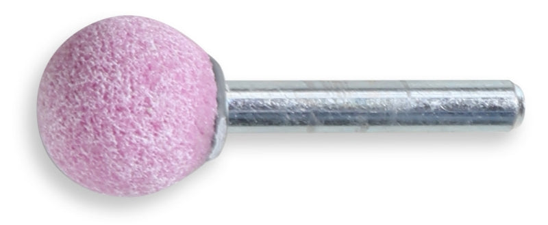 Mole abrasive con gambo, granuli abrasivi di corindone rosa con legante ceramico, forma sferica Beta 11131