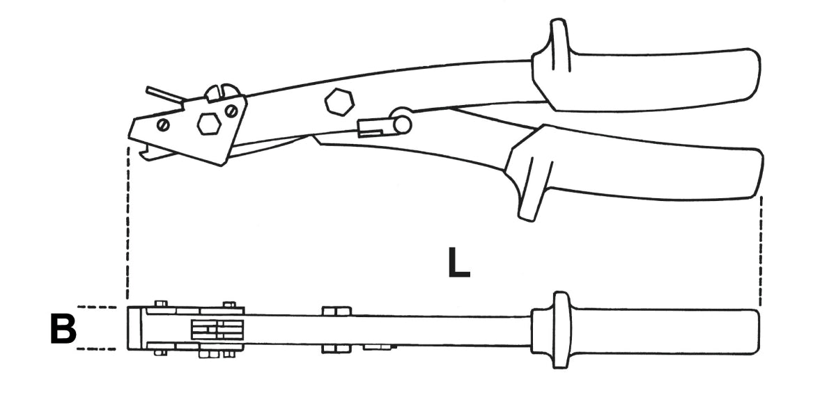 Cesoia roditrice Beta 1120A - Disegno con misure