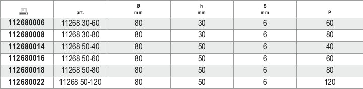 Ruote a lamelle con gambo, lamelle in tela abrasiva al corindone Beta 11268
