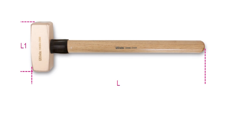 Mazzette antiscintilla manico in legno Beta 1380BA