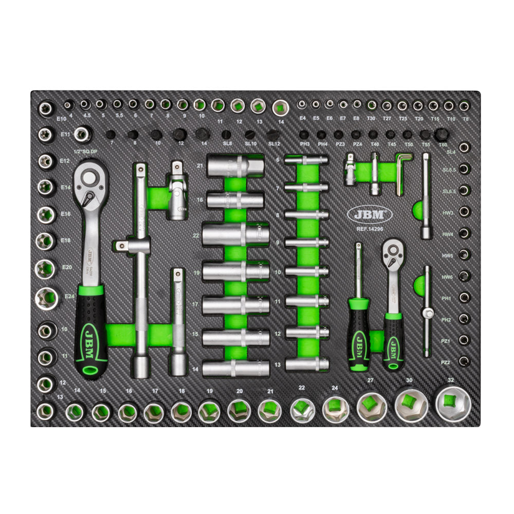 SET DI 4 MODULI DI UTENSILI IN CARBONIO EVA 53708 JBM