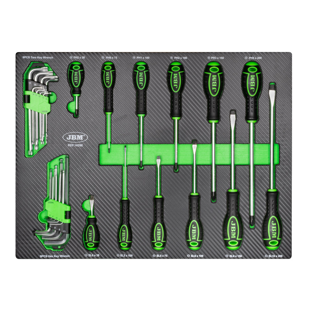 SET DI 4 MODULI DI UTENSILI IN CARBONIO EVA 53708 JBM