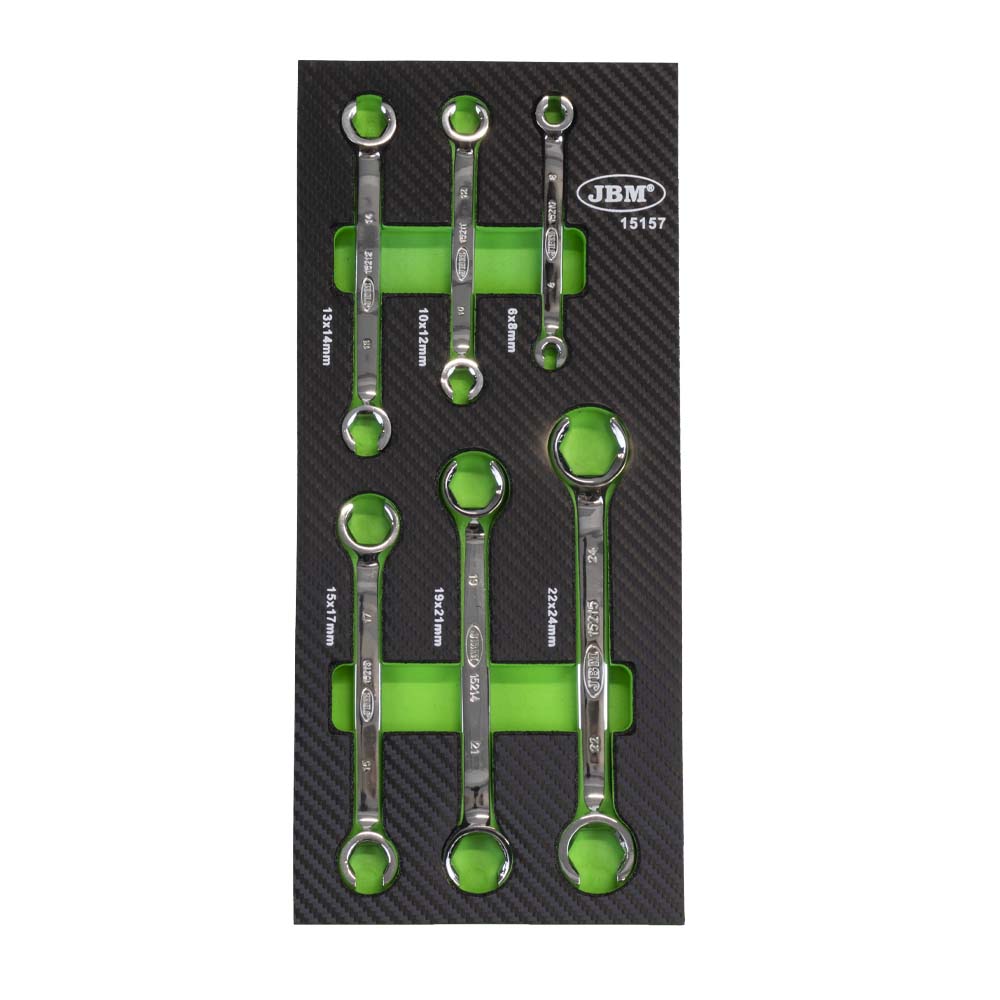 MODULO IN FIBRA DI CARBONIO EVA CON 6 CHIAVI A BUSSOLA - FINITURA LUCIDA JBM 15157