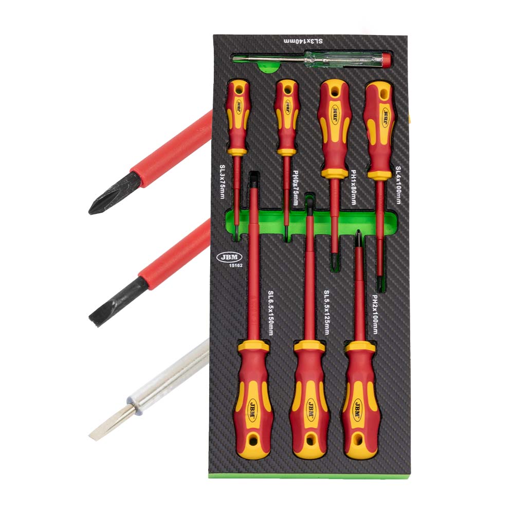 MODULO DI 8 CACCIAVITI ISOLATI VDE 15162 JBM