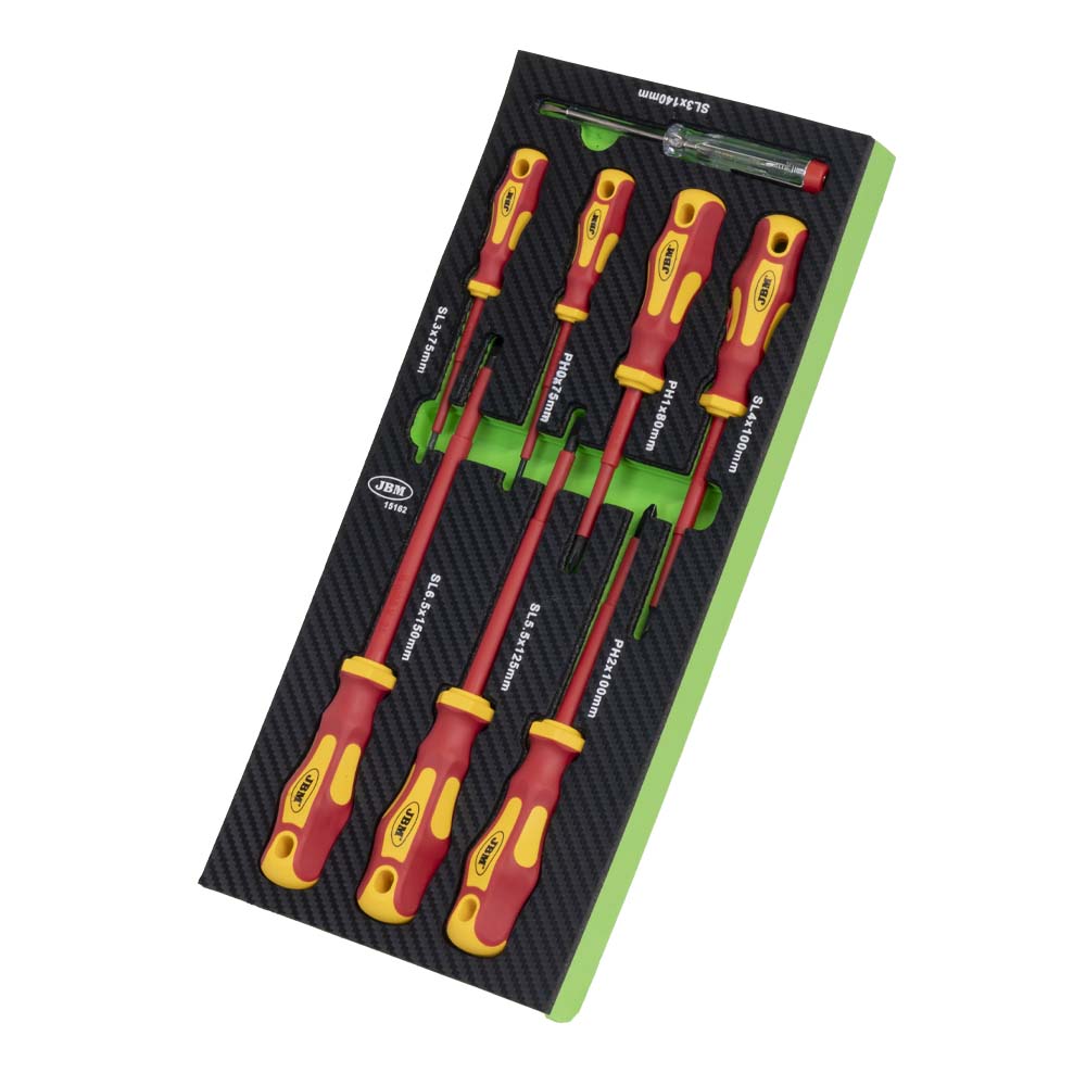 MODULO DI 8 CACCIAVITI ISOLATI VDE 15162 JBM