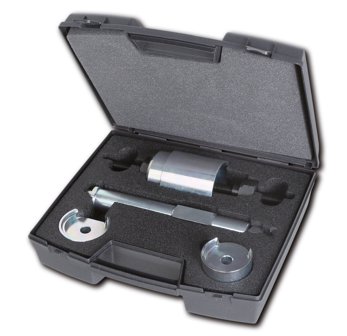 Assortimento di utensili per l'estrazione e l'introduzione dei silent block di Fiat Panda 4x4, Panda Metano e Cross, Fiat 500, Ford Ka e Opel Adam Beta 1569/F