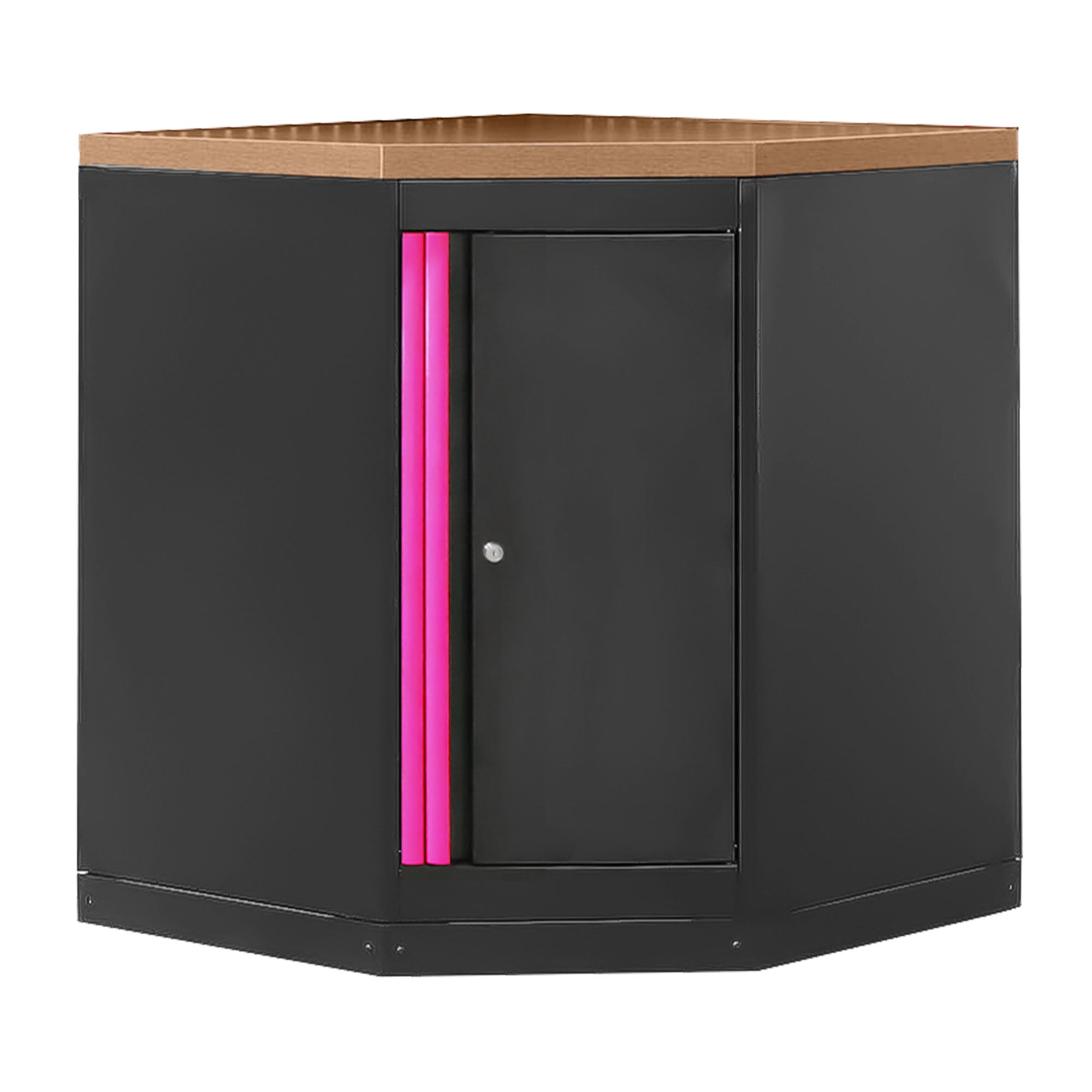 ARMADIO ANGOLARE CON PANNELLO IN MDF - ROSA 16492P JBM