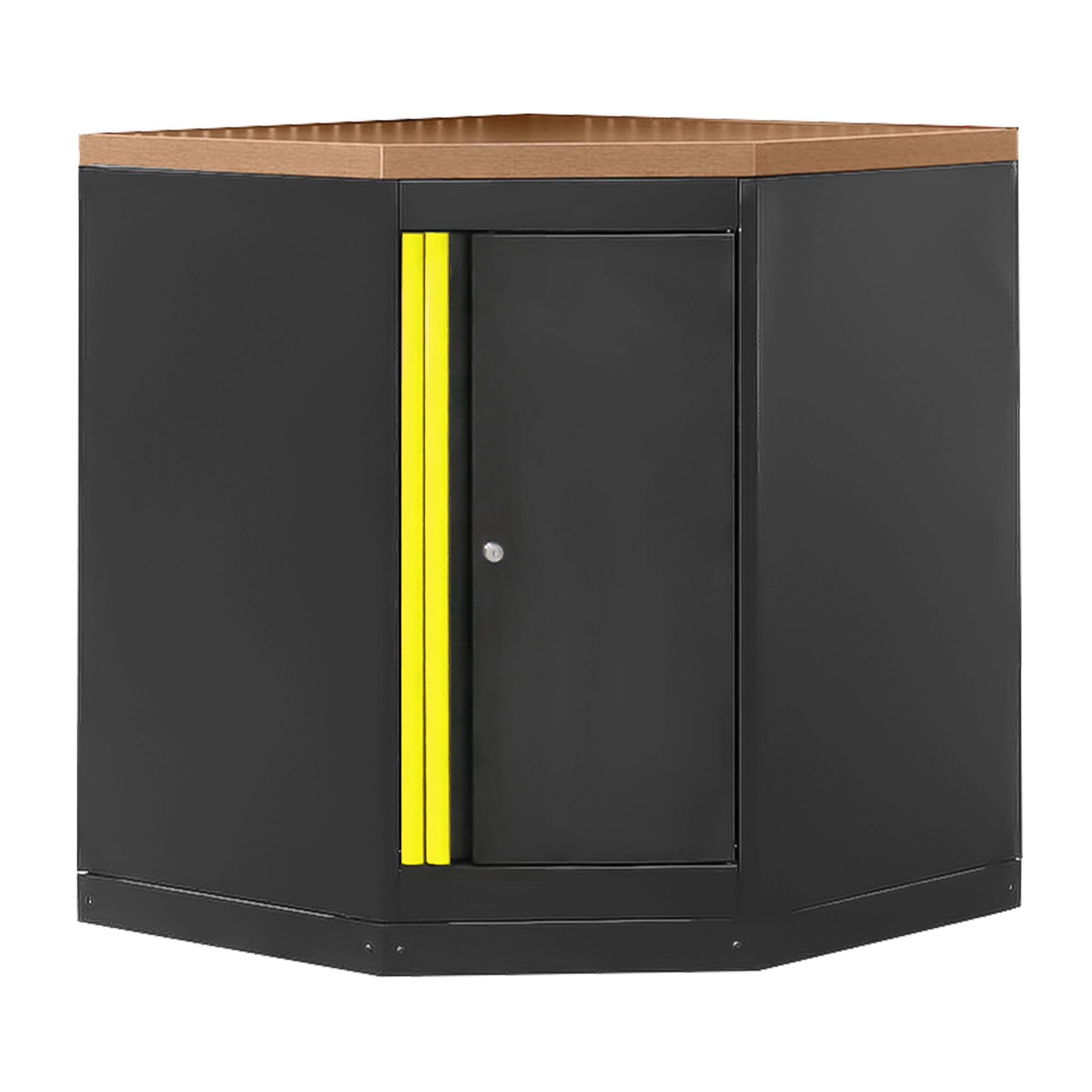 ARMADIO ANGOLARE CON PANNELLO IN MDF - GIALLO 16492Y JBM