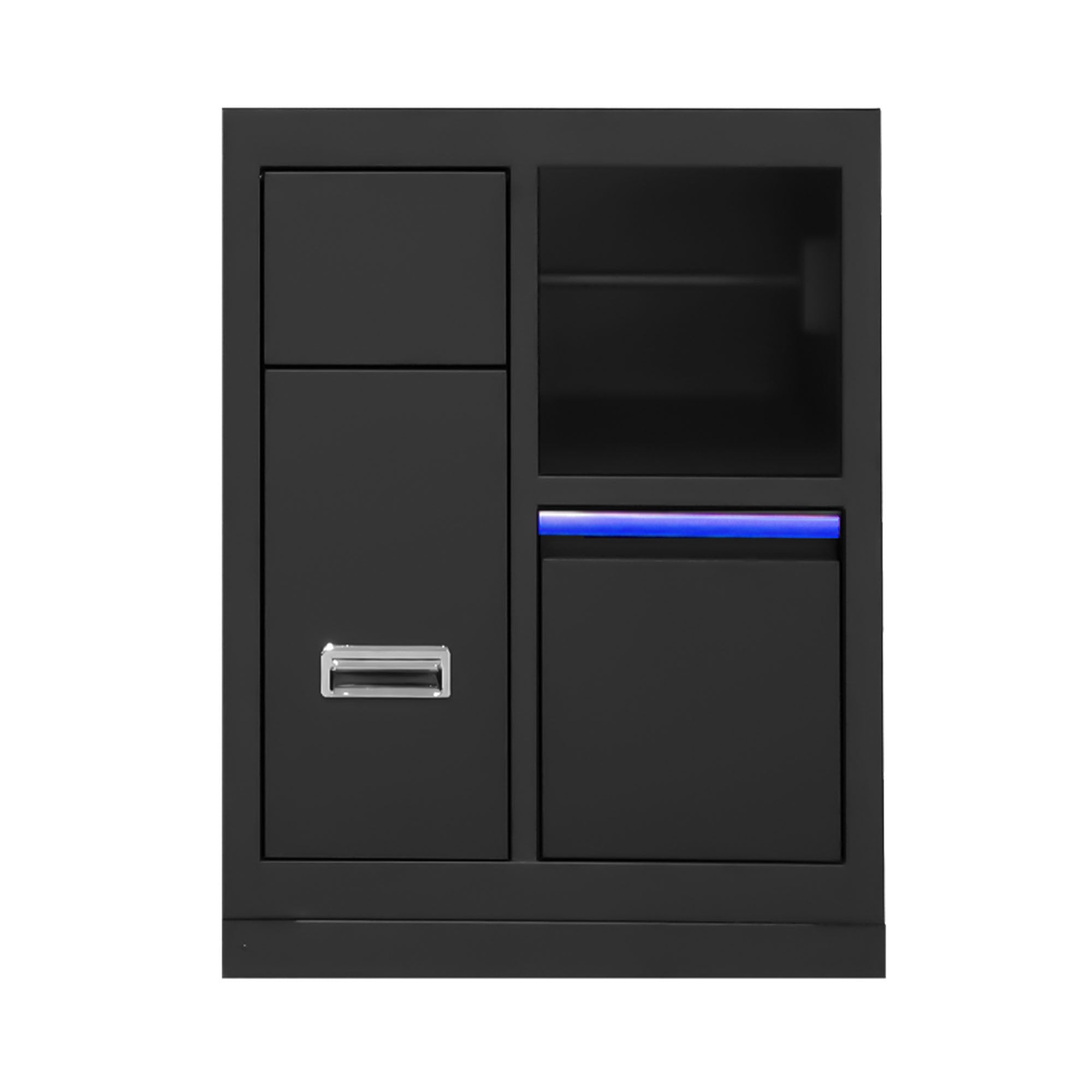 MOBILE A 3 CASSETTI CON SUPPORTO PER BOBINA DI CARTA - BLU 16493B JBM
