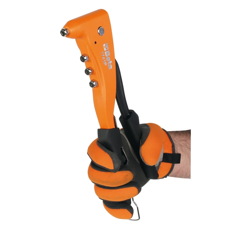 Rivettatrice ad alte prestazioni fornita con 4 testine intercambiabili Beta 1741P