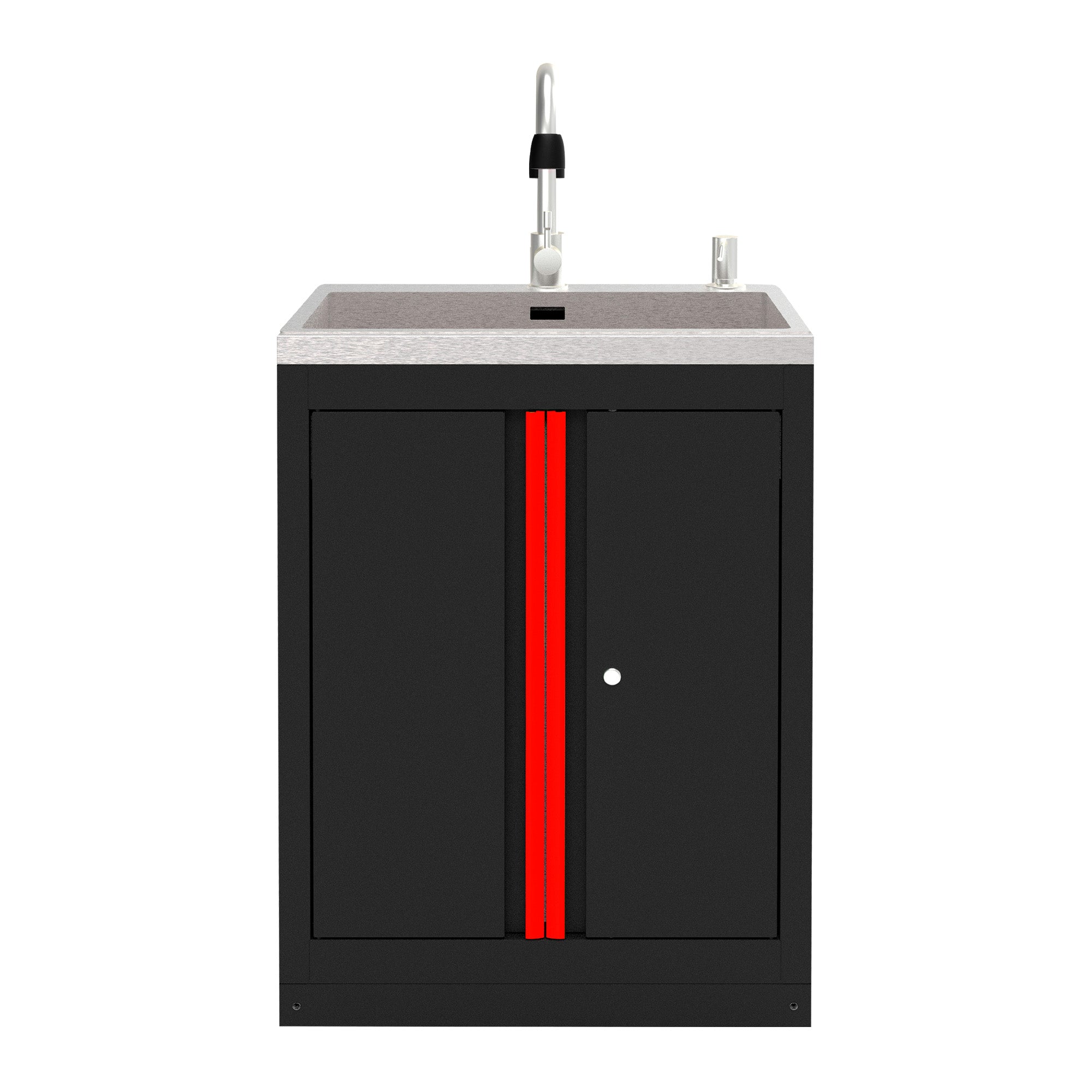 ARMADIO CON LAVELLO INTEGRATO - ROSSO 18103R JBM