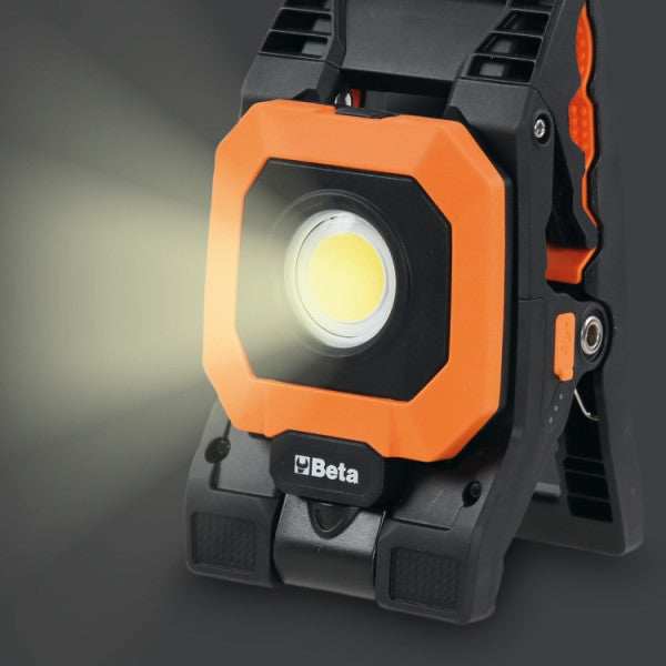 Faretto a pinza ricaricabile, 4 intensità luminose, orientabile, ricarica USB Beta 1838CLAMP