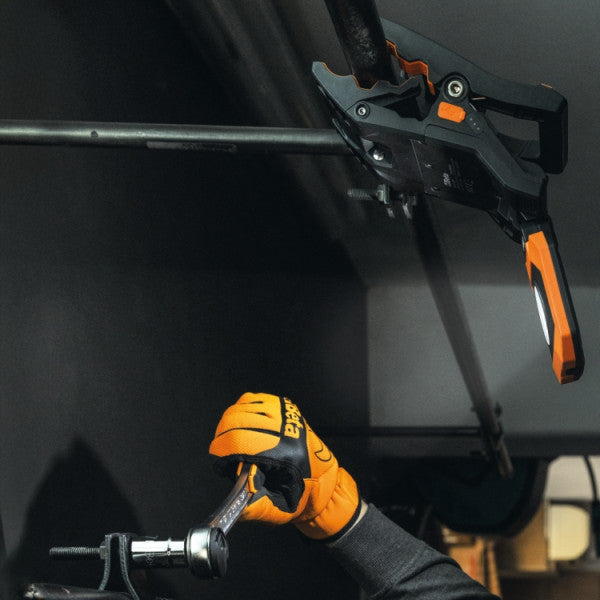 Faretto a pinza ricaricabile, 4 intensità luminose, orientabile, ricarica USB Beta 1838CLAMP