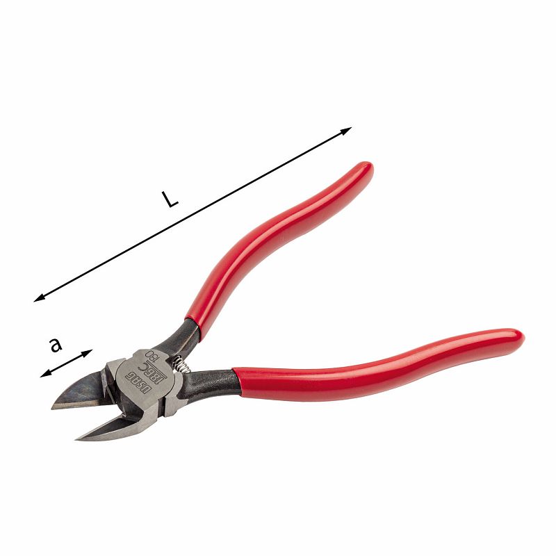 Tronchesi a tagliente raso diagonale per materiali plastici Usag 186 C