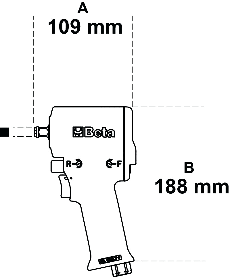 Avvitatore a impulsi compatto reversibile Beta 1924XM