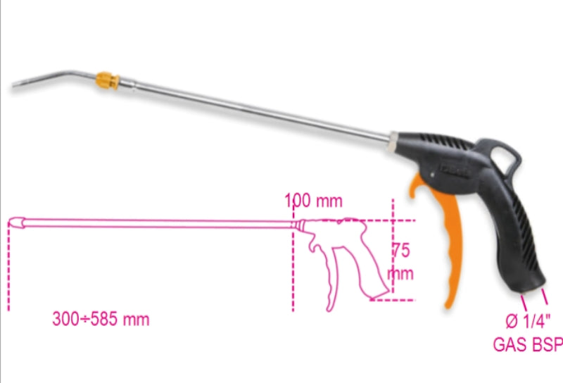 Pistola di soffiaggio progressiva telescopica Beta 1949T