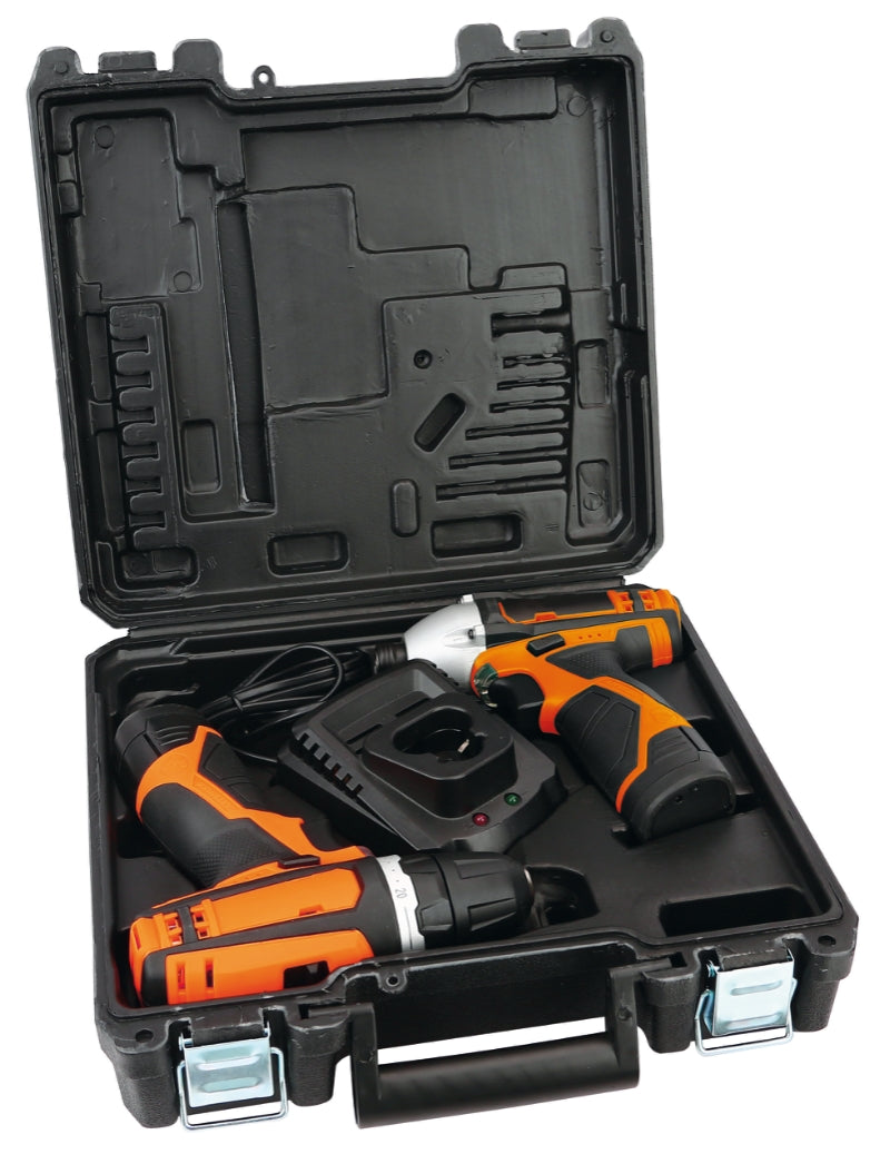 Kit 12V trapano avvitatore ultracompatto + avvitatore ad impulsi 1/4" HEX  Beta 1972/K12V-COMBO