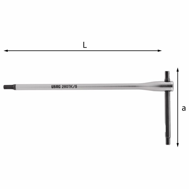 Chiave a T con traversino scorrevole Usag 280 TK