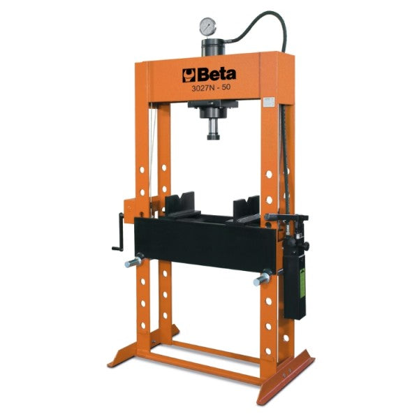 Pressa idraulica con pistone mobile ed argano 50 Ton Beta 3027N 50
