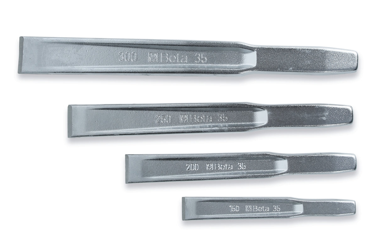 Serie di 4 scalpelli nervati Beta 35/S4