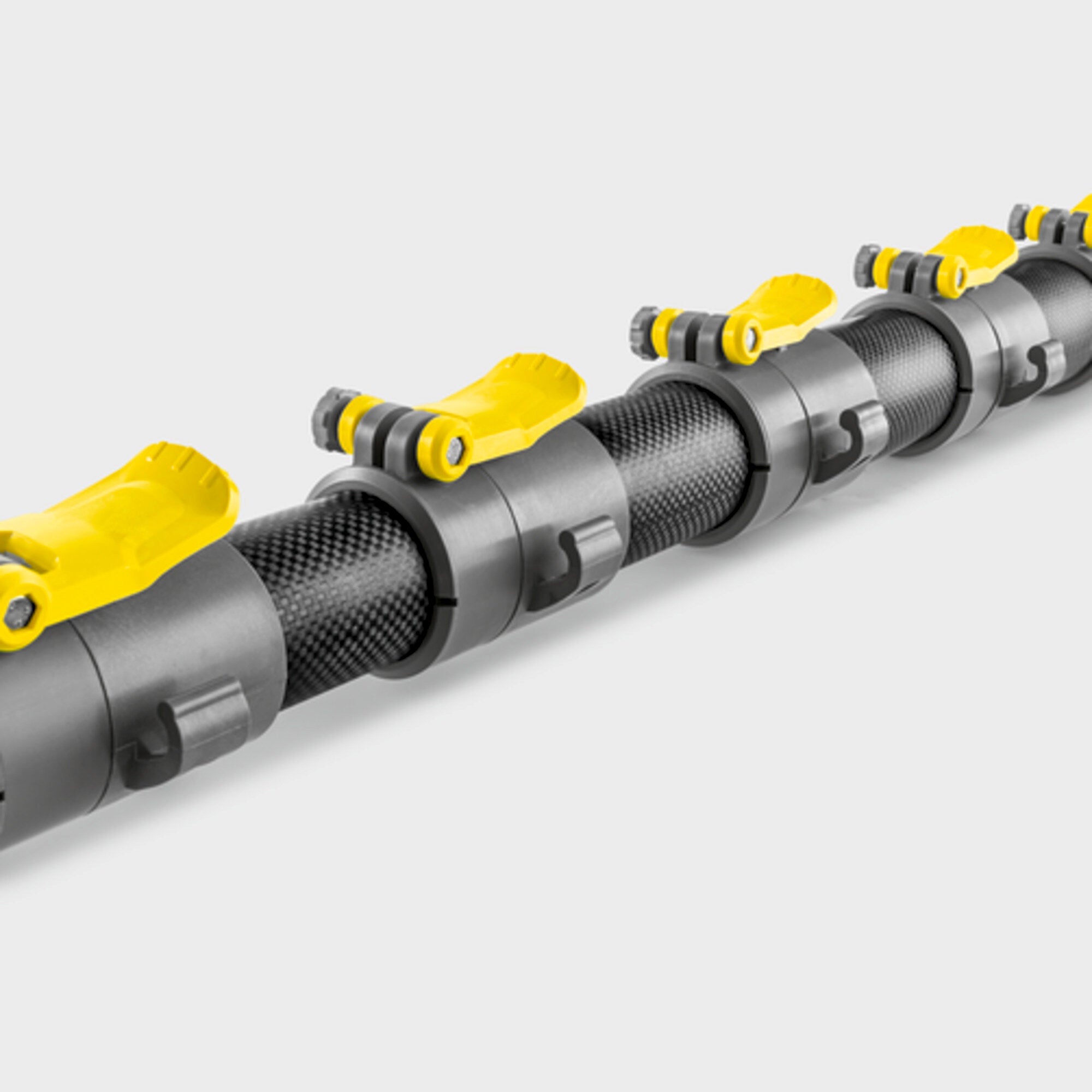 Kit Isolar 2 spazzole asta telescopica 10m con 11,5mt. tubo e rubinetto KARCHER Professional