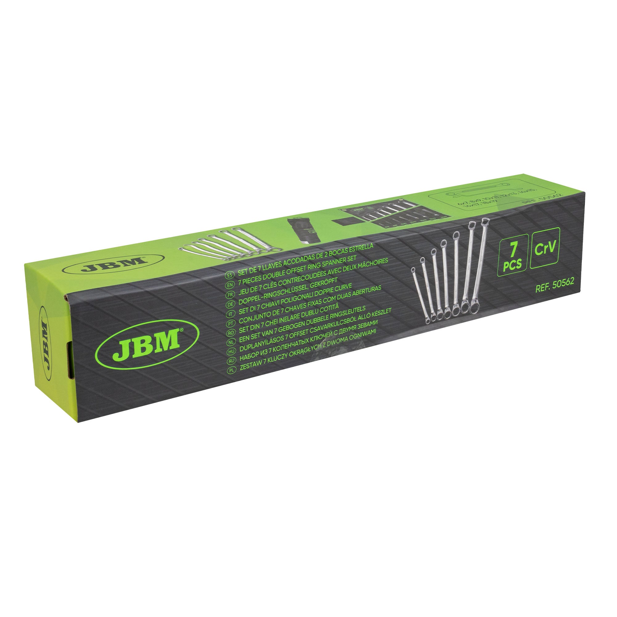 SET DI 7 CHIAVI A GOMITO A 12 POLI 50562 JBM
