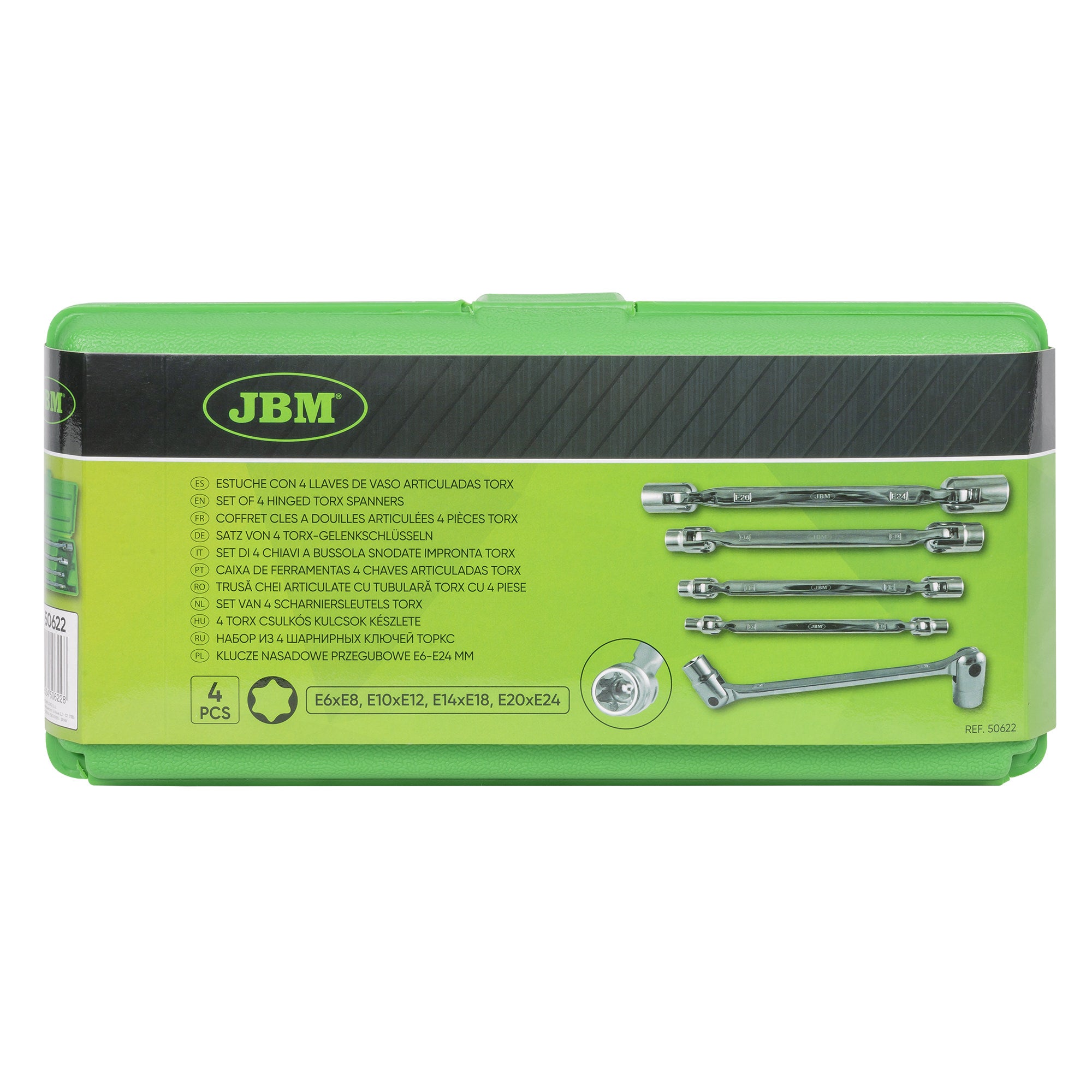 SET CON 4 CHIAVI A BUSSOLA TORX ARTICOLATE 50622 JBM
