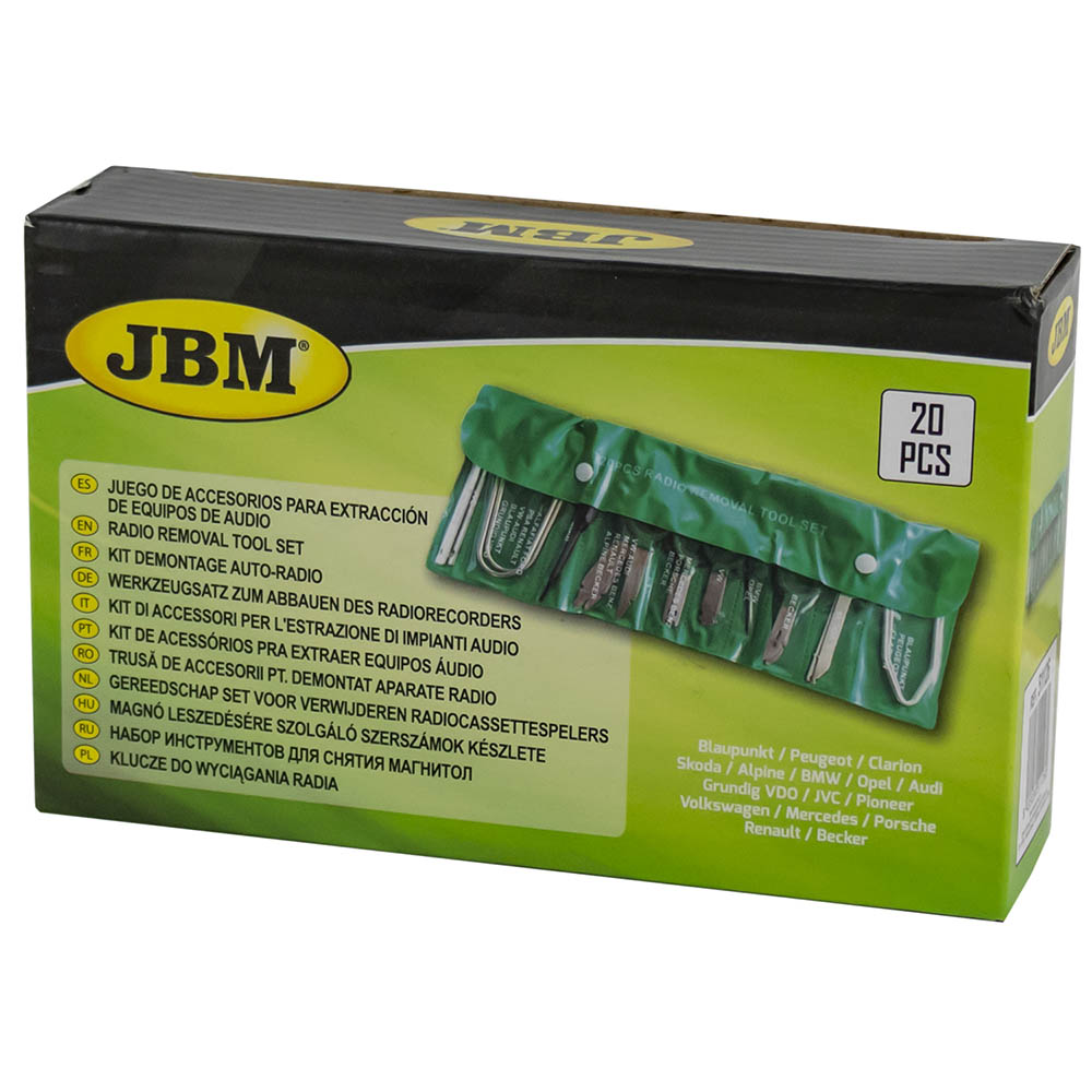 SET DI ACCESSORI PER L'ESTRAZIONE DI IMPIANTI AUDIO 51126 JBM