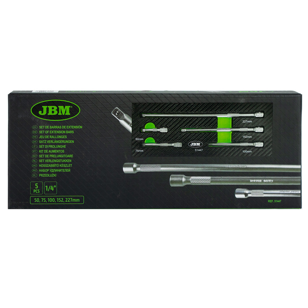 MODULO DI 5 ASTE DI PROLUNGA DA 1/4” CON TAPPO TERMINALE NORMALE JBM 51447